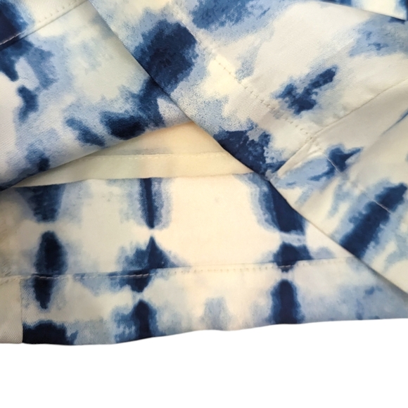 House of Harlow 1960 Tie Dye Wide Leg Pants High Rise NEW Womens Small Blue - Picture 12 of 15